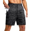 imageG Gradual Mens Shorts 7 5 9 Lightewight Casual Shorts for Men Hiking Golf Shorts with 3 Zipper PocketsBlack Camo B