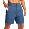 imageG Gradual Mens Shorts 7 5 9 Lightewight Casual Shorts for Men Hiking Golf Shorts with 3 Zipper PocketsBlue