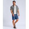 imageG Gradual Mens Shorts 7 5 9 Lightewight Casual Shorts for Men Hiking Golf Shorts with 3 Zipper PocketsBlue