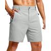 imageG Gradual Mens Shorts 7 5 9 Lightewight Casual Shorts for Men Hiking Golf Shorts with 3 Zipper PocketsBright Gray