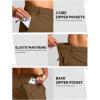 imageG Gradual Mens Shorts 7 5 9 Lightewight Casual Shorts for Men Hiking Golf Shorts with 3 Zipper PocketsDark Brown