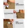 imageG Gradual Mens Shorts 7 5 9 Lightewight Casual Shorts for Men Hiking Golf Shorts with 3 Zipper PocketsDark Khaki