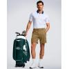 imageG Gradual Mens Shorts 7 5 9 Lightewight Casual Shorts for Men Hiking Golf Shorts with 3 Zipper PocketsDark Khaki
