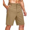 imageG Gradual Mens Shorts 7 5 9 Lightewight Casual Shorts for Men Hiking Golf Shorts with 3 Zipper PocketsDark Khaki