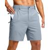 imageG Gradual Mens Shorts 7 5 9 Lightewight Casual Shorts for Men Hiking Golf Shorts with 3 Zipper PocketsLight Grey