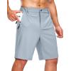 imageG Gradual Mens Shorts 7 5 9 Lightewight Casual Shorts for Men Hiking Golf Shorts with 3 Zipper PocketsLight Grey
