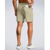 imageG Gradual Mens Shorts 7 5 9 Lightewight Casual Shorts for Men Hiking Golf Shorts with 3 Zipper PocketsLight Khaki