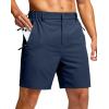 imageG Gradual Mens Shorts 7 5 9 Lightewight Casual Shorts for Men Hiking Golf Shorts with 3 Zipper PocketsNavy