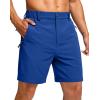 imageG Gradual Mens Shorts 7 5 9 Lightewight Casual Shorts for Men Hiking Golf Shorts with 3 Zipper PocketsRoyal Blue