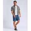 imageG Gradual Mens Shorts 7 5 9 Lightewight Casual Shorts for Men Hiking Golf Shorts with 3 Zipper PocketsTibetan Blue