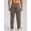 imageG Gradual Mens Sweatpants Mesh Lightweight with Zip Pockets Breathable Quick Dry Athletic Pants for Workout RunningLight Brown
