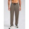 imageG Gradual Mens Sweatpants Mesh Lightweight with Zip Pockets Breathable Quick Dry Athletic Pants for Workout RunningLight Brown