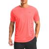imageG Gradual Mens Workout Shirts Quick Dry Athletic Running TShirts Lightweight Moisture Wicking Short Sleeve Sports Gym TopsBrick Red Heather