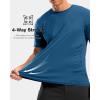 imageG Gradual Mens Workout Shirts Quick Dry Athletic Running TShirts Lightweight Moisture Wicking Short Sleeve Sports Gym TopsDark Grey Blue