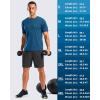 imageG Gradual Mens Workout Shirts Quick Dry Athletic Running TShirts Lightweight Moisture Wicking Short Sleeve Sports Gym TopsDark Grey Blue