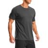imageG Gradual Mens Workout Shirts Quick Dry Athletic Running TShirts Lightweight Moisture Wicking Short Sleeve Sports Gym TopsDark Grey Heather