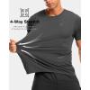 imageG Gradual Mens Workout Shirts Quick Dry Athletic Running TShirts Lightweight Moisture Wicking Short Sleeve Sports Gym TopsDark Grey Heather