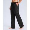 imageG Gradual Mens Yoga Sweatpant Lounge Casual Pants Open Bottom Straight Leg Athletic Sweat Pants with PocketsBlack