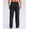 imageG Gradual Mens Yoga Sweatpant Lounge Casual Pants Open Bottom Straight Leg Athletic Sweat Pants with PocketsBlack