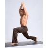 imageG Gradual Mens Yoga Sweatpant Lounge Casual Pants Open Bottom Straight Leg Athletic Sweat Pants with PocketsHeather Brown