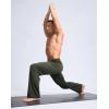 imageG Gradual Mens Yoga Sweatpant Lounge Casual Pants Open Bottom Straight Leg Athletic Sweat Pants with PocketsHeather Dark Green