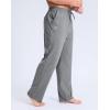 imageG Gradual Mens Yoga Sweatpant Lounge Casual Pants Open Bottom Straight Leg Athletic Sweat Pants with PocketsHeather Grey