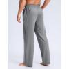 imageG Gradual Mens Yoga Sweatpant Lounge Casual Pants Open Bottom Straight Leg Athletic Sweat Pants with PocketsHeather Grey