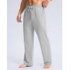 imageG Gradual Mens Yoga Sweatpant Lounge Casual Pants Open Bottom Straight Leg Athletic Sweat Pants with PocketsHeather Grey Green