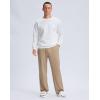 imageG Gradual Mens Yoga Sweatpant Lounge Casual Pants Open Bottom Straight Leg Athletic Sweat Pants with PocketsHeather Khaki