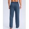 imageG Gradual Mens Yoga Sweatpant Lounge Casual Pants Open Bottom Straight Leg Athletic Sweat Pants with PocketsSlate Blue