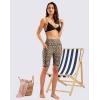 imageG Gradual Womens 9 High Waisted Swim Board Shorts Tummy Control Swimsuit Bottoms for Women with Liner PocketsLeopard