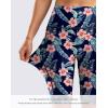imageG Gradual Womens 9 High Waisted Swim Board Shorts Tummy Control Swimsuit Bottoms for Women with Liner PocketsNavy Flower
