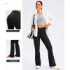 imageG Gradual Womens Flare Leggings Crossover Yoga Pants 2930532 High Waist Bell Bottom Pants for Women with PocketsBlack