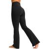 imageG Gradual Womens Flare Leggings Crossover Yoga Pants 2930532 High Waist Bell Bottom Pants for Women with PocketsBlack