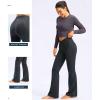 imageG Gradual Womens Flare Leggings Crossover Yoga Pants 2930532 High Waist Bell Bottom Pants for Women with PocketsCharcoal