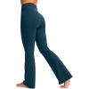 imageG Gradual Womens Flare Leggings Crossover Yoga Pants 2930532 High Waist Bell Bottom Pants for Women with PocketsDark Blue