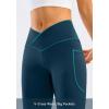 imageG Gradual Womens Flare Leggings Crossover Yoga Pants 2930532 High Waist Bell Bottom Pants for Women with PocketsDark Blue