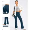 imageG Gradual Womens Flare Leggings Crossover Yoga Pants 2930532 High Waist Bell Bottom Pants for Women with PocketsDark Blue