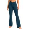 imageG Gradual Womens Flare Leggings Crossover Yoga Pants 2930532 High Waist Bell Bottom Pants for Women with PocketsDark Blue