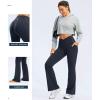 imageG Gradual Womens Flare Leggings Crossover Yoga Pants 2930532 High Waist Bell Bottom Pants for Women with PocketsNavy