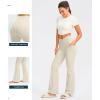 imageG Gradual Womens Flare Leggings Crossover Yoga Pants 2930532 High Waist Bell Bottom Pants for Women with PocketsTaupe
