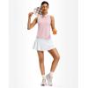 imageG Gradual Womens Golf Shirt Racerback Tank Zip Up Athletic Sleeveless Top Tennis Pickleball Cooling Polo Shirts LightweightPeach