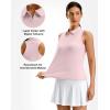 imageG Gradual Womens Golf Shirt Racerback Tank Zip Up Athletic Sleeveless Top Tennis Pickleball Cooling Polo Shirts LightweightPeach