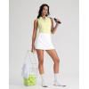 imageG Gradual Womens Golf Shirt Sleeveless Zip Up Polo Shirts for Women Collared Lightweight Tennis Athletic Tank TopLight Yellow