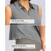 imageG Gradual Womens Golf Shirts Lightweight 14 Zip Collared Tank Top Sleeveless Polo Shirts for Tennis Pickleball CasualHeather Grey