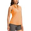 imageG Gradual Womens Golf Shirts Lightweight 14 Zip Collared Tank Top Sleeveless Polo Shirts for Tennis Pickleball CasualHeather Orange