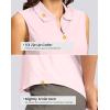 imageG Gradual Womens Golf Shirts Lightweight 14 Zip Collared Tank Top Sleeveless Polo Shirts for Tennis Pickleball CasualPeach