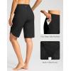 imageG Gradual Womens High Waisted Swim Board Shorts 11 Knee Length Beach Swimming Long Shorts for Women with Pockets LinerBlack