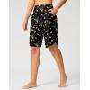 imageG Gradual Womens High Waisted Swim Board Shorts 11 Knee Length Beach Swimming Long Shorts for Women with Pockets LinerBlack Floral