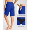 imageG Gradual Womens High Waisted Swim Board Shorts 11 Knee Length Beach Swimming Long Shorts for Women with Pockets LinerDeep Blue